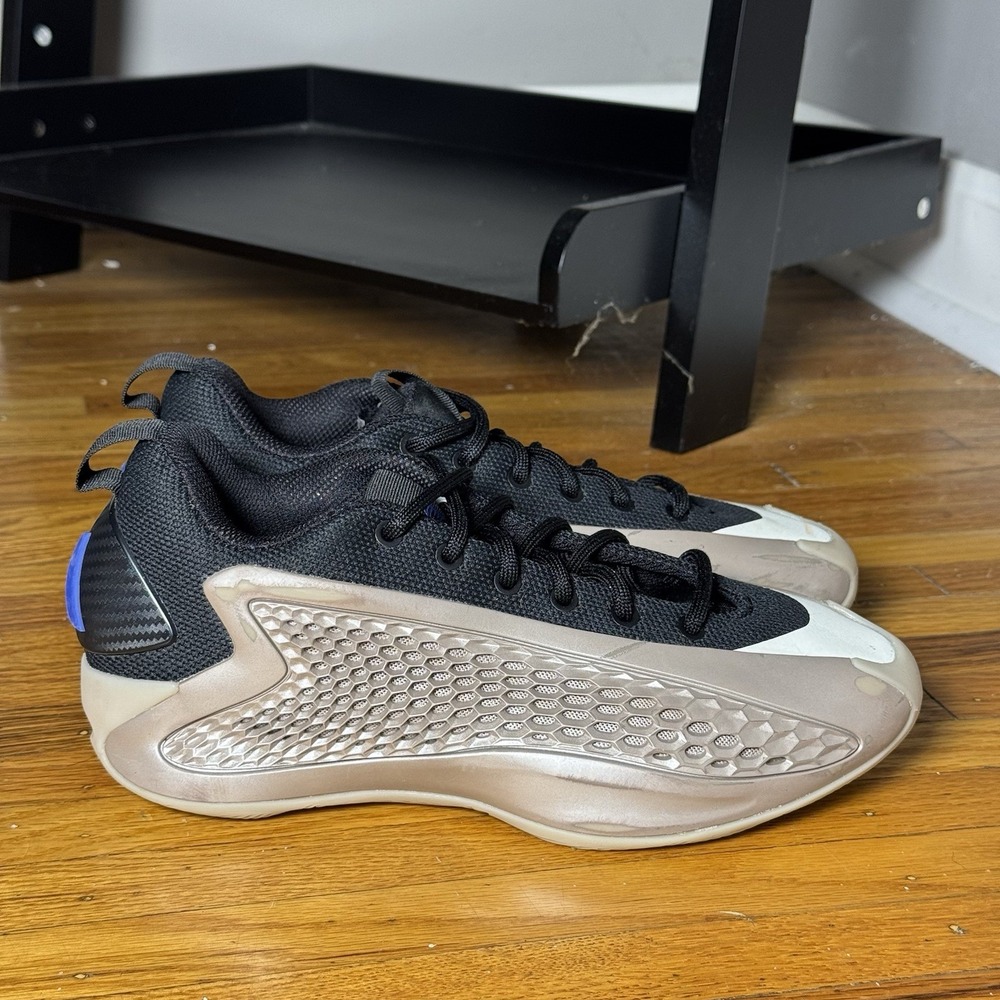 Adidas Anthony Edwards 1 Low J Champagne JQ6132 Kids Basketball Shoes Size 5Y